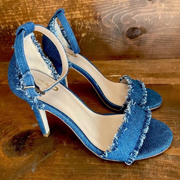 Mix No. 6 Denim Women’s US Sz 6.5 strappy heel - Picture 1 of 5